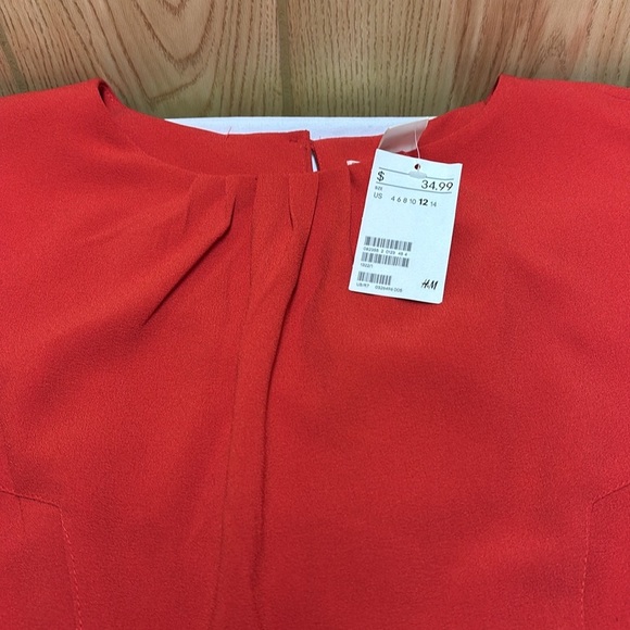 H&M Red Sleeveless Sheath Mini Dress - Picture 6 of 8